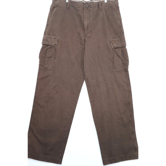 NWT Y2K J.Crew Mens Broken-In Cargo Pants 38W 34L Brown Skater Grunge Workwear - Picture 1 of 11